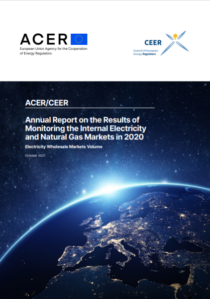 Electricity Wholesale Market Volume, Market Monitoring Report 2020