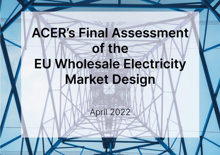 ACER's Final Assessment of the EU Wholesale Electricity Market Design