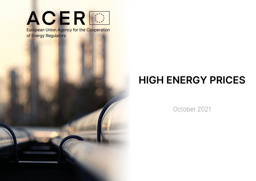 ACER Note on High Energy Prices