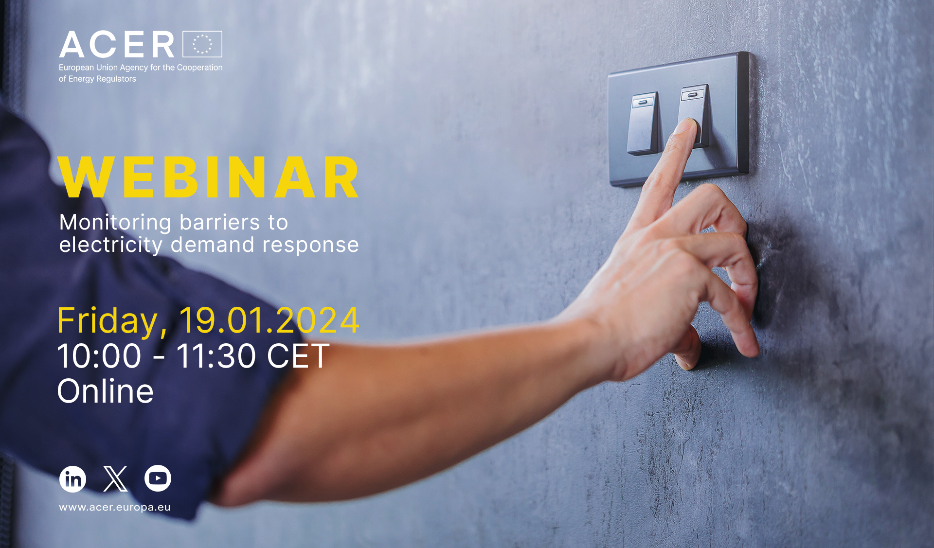 ACER webinar: monitoring barriers to electricity demand response