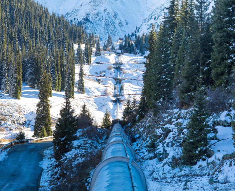 pipeline in snow