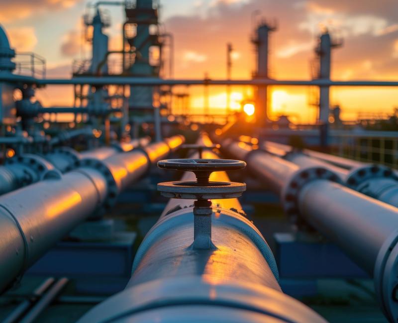 Gas transmission network