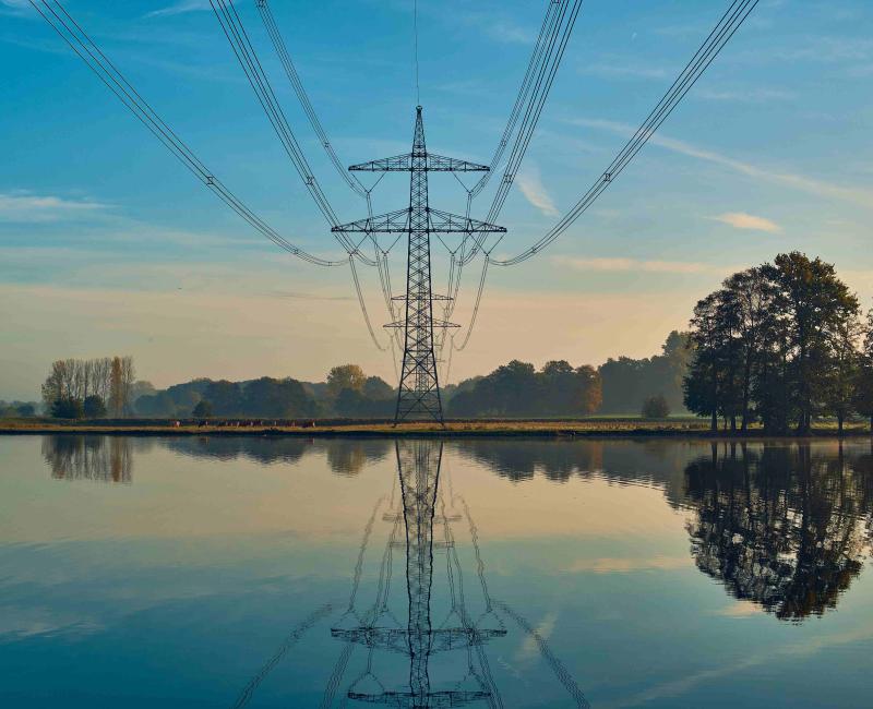 Electricity pylons