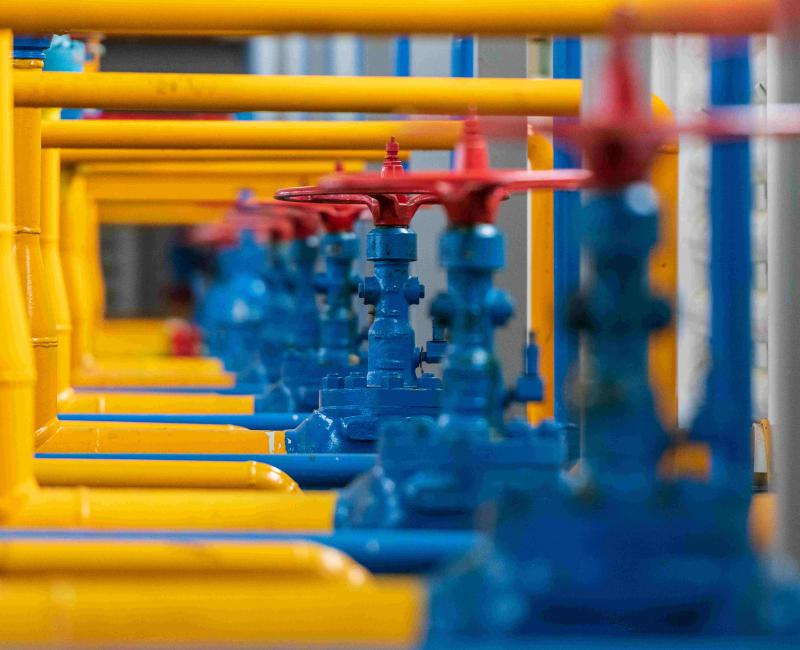 Gas yellow pipelines