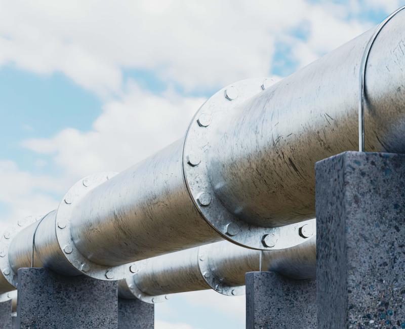 Natural gas transmission pipe