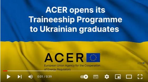 ACER call for Ukrainian trainees_video