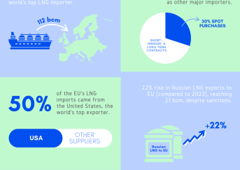 ACER LNG report 2025 infographic